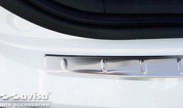 Защитная накладка на задний бампер Hyundai i20 II рестайл фото