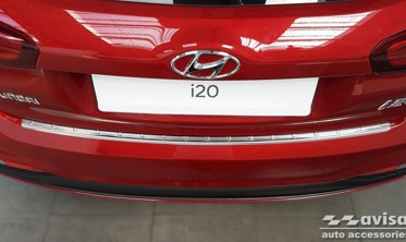 Защитная накладка на задний бампер Hyundai i20 II рестайл фото
