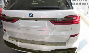 защитная накладка на задний бампер BMW X7 G07 M-Pakiet (Stal-Tytan) фото