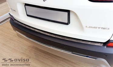 Защитная накладка на задний бампер Jeep Cherokee V рестайл, черная фото