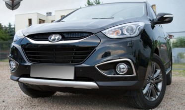 комплект алюмінієвих накладок бампера Hyundai ix35 фото