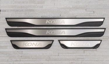 защитные накладки на порожки HYUNDAI KONA 2017+ фото