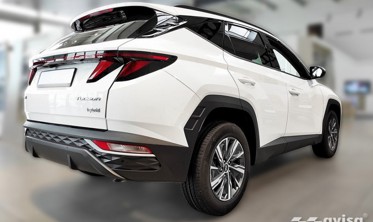 захисна накладка на задній бампер HYUNDAI TUCSON IV, чорна фото