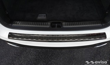 защитная накладка на задний бампер Mercedes GLS II X167, черная фото