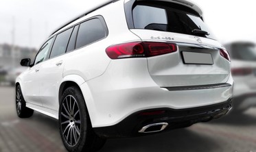 защитная накладка на задний бампер Mercedes GLS II X167, черная фото