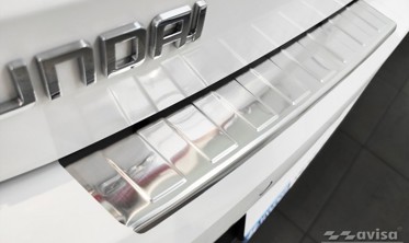 Защитная накладка заднего бампера Hyundai i20 III фото
