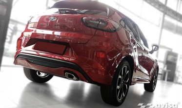 Карбонова накладка для заднього бампера Ford Puma фото