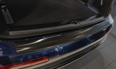Защитная накладка заднего бампера Audi Q7 2 черная фото