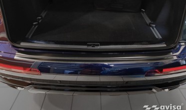 Защитная накладка заднего бампера Audi Q7 2 черная фото