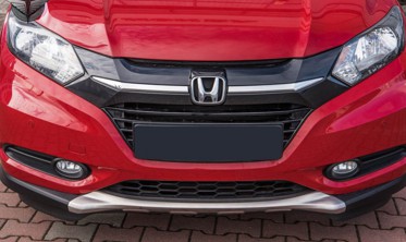 комплект накладок переднего и заднего бампера HONDA HR-V сталь фото