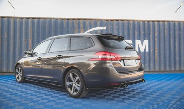 Боковые накладки заднего бампера Peugeot 308 SW MK2 рестайл вер.2 фото