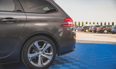 Боковые накладки заднего бампера Peugeot 308 SW MK2 рестайл вер.2 фото