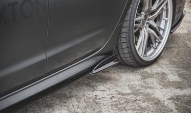 Боковые диффузоры порогов Audi S6 / A6 S-line C7 FL фото