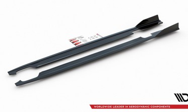 Боковые диффузоры порогов Audi S6 / A6 S-line C7 FL фото