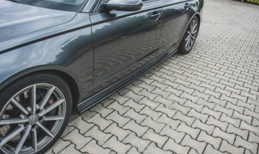 Накладки під бічні пороги Audi S6 / A6 S-line C7 FL фото
