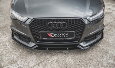 Диффузор для тюнинга переднего бампера Audi S6 / A6 S-line C7 FL фото