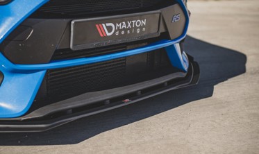 Дифузор переднього бампера Racing з бічними накладками Ford Focus RS MK3 фото