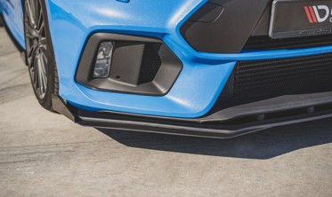 Дифузор переднього бампера Racing з бічними накладками Ford Focus RS MK3 фото