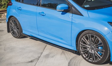 Диффузоры под пороги Racing с накладками Ford Focus RS MK3 рест. фото