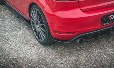 Боковые накладки заднего бампера Racing Volkswagen Golf GTI MK6 фото