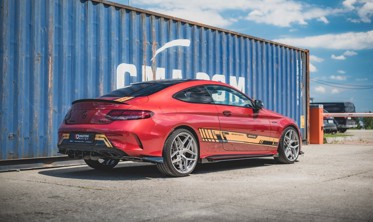 Боковые накладки заднего БАМПЕРА RACING Mercedes AMG C43 COUPE C205 фото