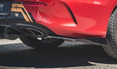 Боковые накладки заднего БАМПЕРА RACING Mercedes AMG C43 COUPE C205 фото