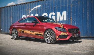 Бічні накладки під пороги Racing Mercedes AMG C43 COUPE C205 фото