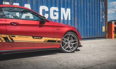 Бічні накладки під пороги Racing Mercedes AMG C43 COUPE C205 фото