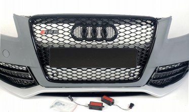 тюнинговый передний бампер Audi A5 дорестайл стиль RS5 фото