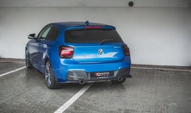 Центральный диффузор заднего бампера Racing BMW M135I F20 фото