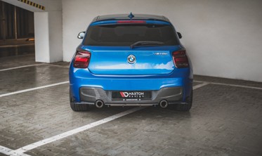 Центральный диффузор заднего бампера Racing BMW M135I F20 фото