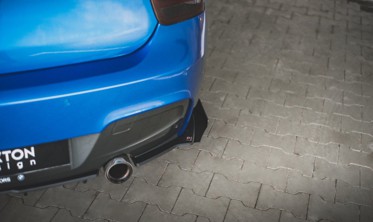 Комплект боковых накладок заднего бампера Racing BMW M135I F20 фото