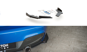 Комплект боковых накладок заднего бампера Racing BMW M135I F20 фото