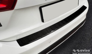 Карбоновая накладка на бортик заднего бампера Ford Focus 4 Hatchback фото