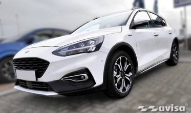 Карбоновая накладка на бортик заднего бампера Ford Focus 4 Hatchback фото