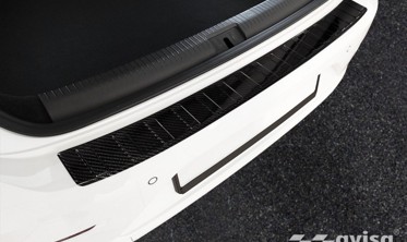 Карбоновая накладка на бортик заднего бампера Volkswagen Arteon фото