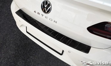 Карбонова накладка на борт заднього бампера Volkswagen Arteon фото