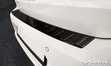 Карбонова накладка на борт заднього бампера Volkswagen Arteon фото