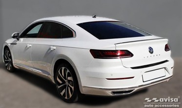 Карбонова накладка на борт заднього бампера Volkswagen Arteon фото