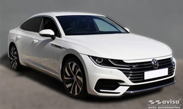 Карбонова накладка на борт заднього бампера Volkswagen Arteon фото