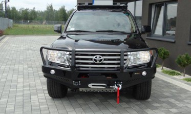 Защитная дуга для силового бампера Toyota Land Cruiser J200 фото