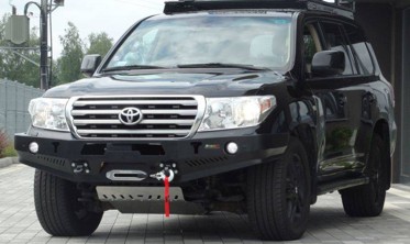 Силовой передний бампер Toyota Land Cruiser J200 фото