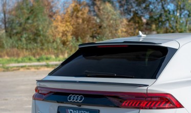 Накладка на спойлер Audi Q8 / SQ8 / Q8 S-Line Mk1 верхний, глянец фото