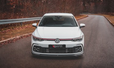 Диффузор тюнинговый под передний бампер VW Golf 8 GTI / R-Line вер.4 фото