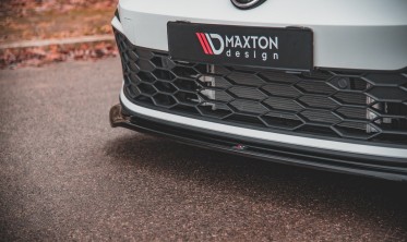 Диффузор тюнинговый под передний бампер VW Golf 8 GTI / R-Line вер.4 фото