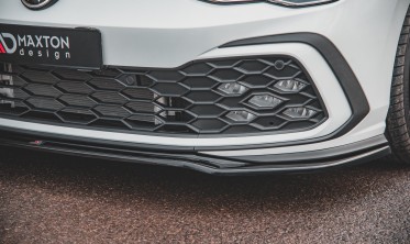 Диффузор тюнинговый под передний бампер VW Golf 8 GTI / R-Line вер.4 фото