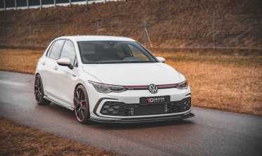 Тюнінгова накладка під передній бампер VW Golf 8 GTI/R-Line вер.5 фото