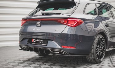 Тюнинговый диффузор заднего бампера Seat Leon FR ST MK4 фото