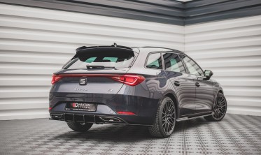 Центральный диффузор заднего бампера Racing Seat Leon FR ST MK4 фото