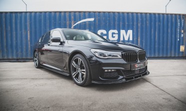 Тюнинговая накладка под передний бампер BMW 7 серии G11 M-pack вер. 2 фото